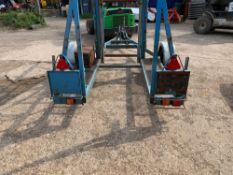 STEVE VICK CABLE REEL TRAILER. BRAKED R STEVE VICK CABLE REEL TRAILER. BRAKED REAR LED LIGHTS, GOOD