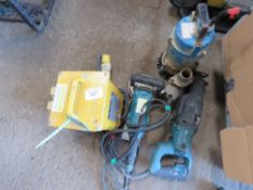 WALL GRINDER, TRANSFORMER, RECIP SAW PLUS WATER PUMP