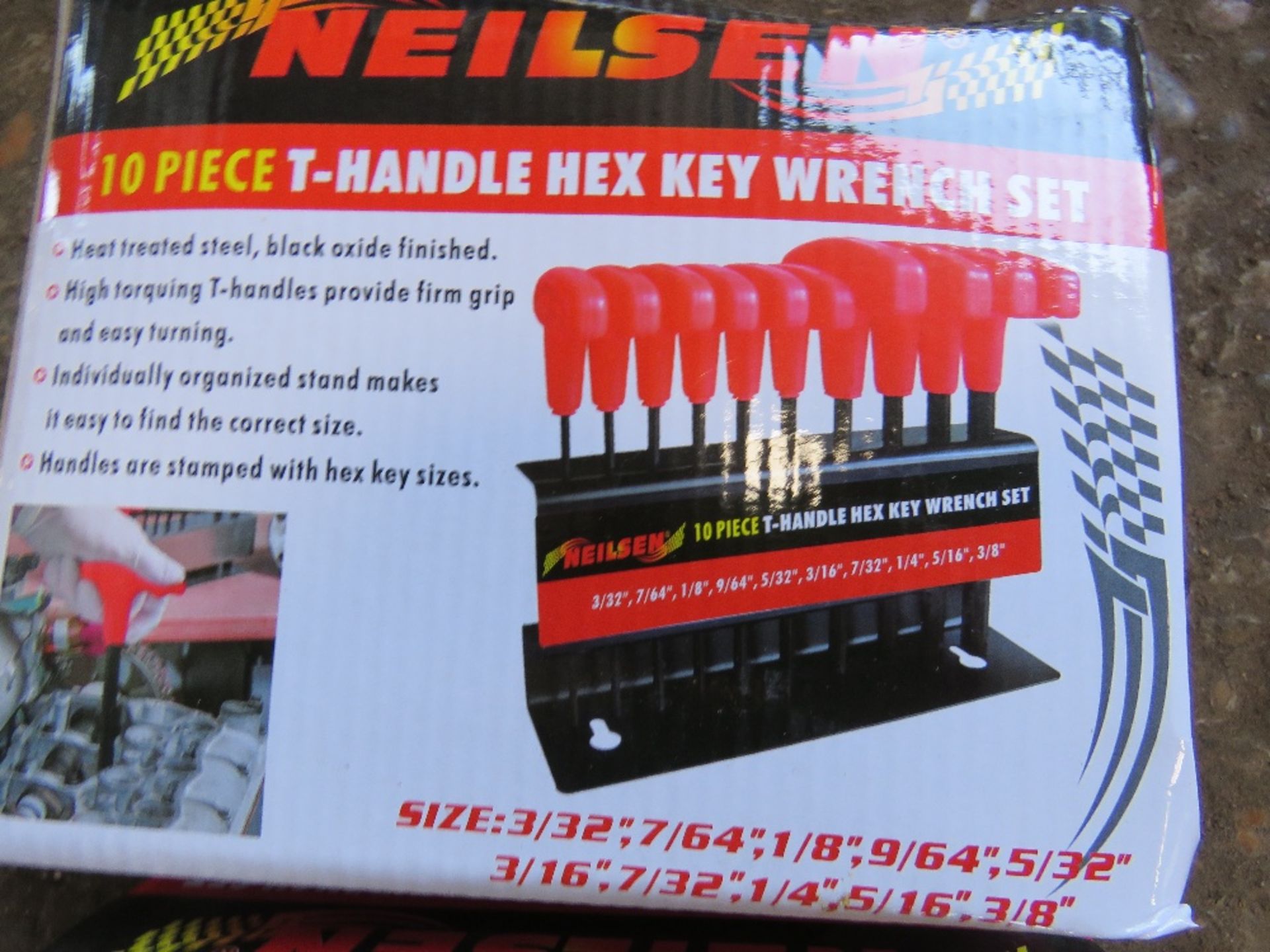 2X 10 PIECE T HANDLE HEX KEY WRENCH SETS - Image 2 of 2