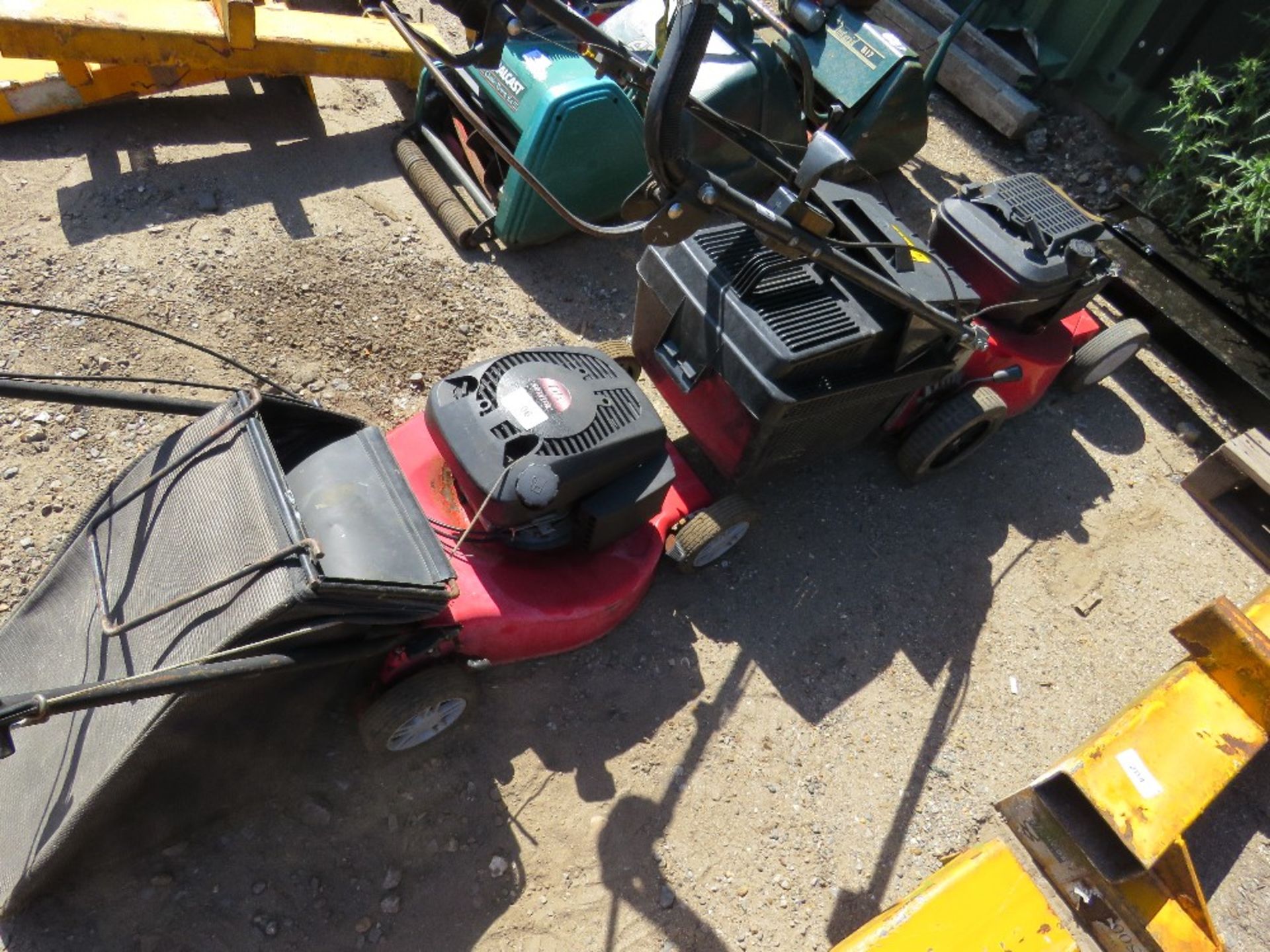 2 X PETROL ENGINED ROTARY MOWERS