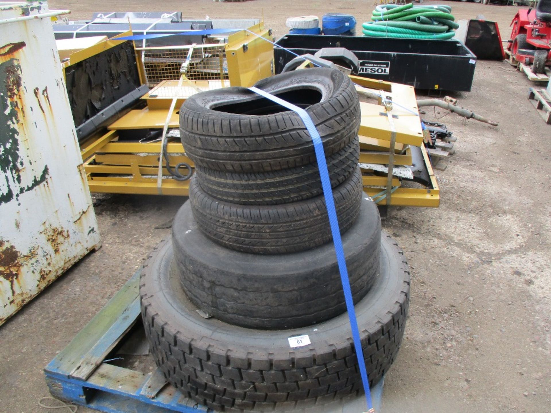 5 X ASSORTED TYRES