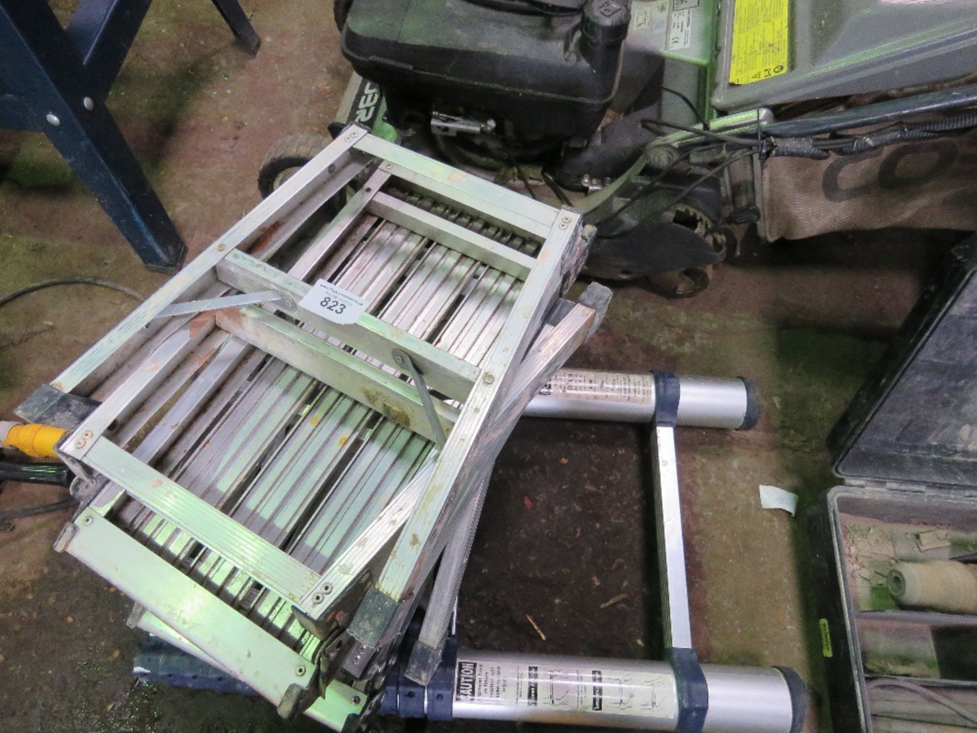 TELESCOPIC LADDER PLUS 2 X HOP UP UNITS