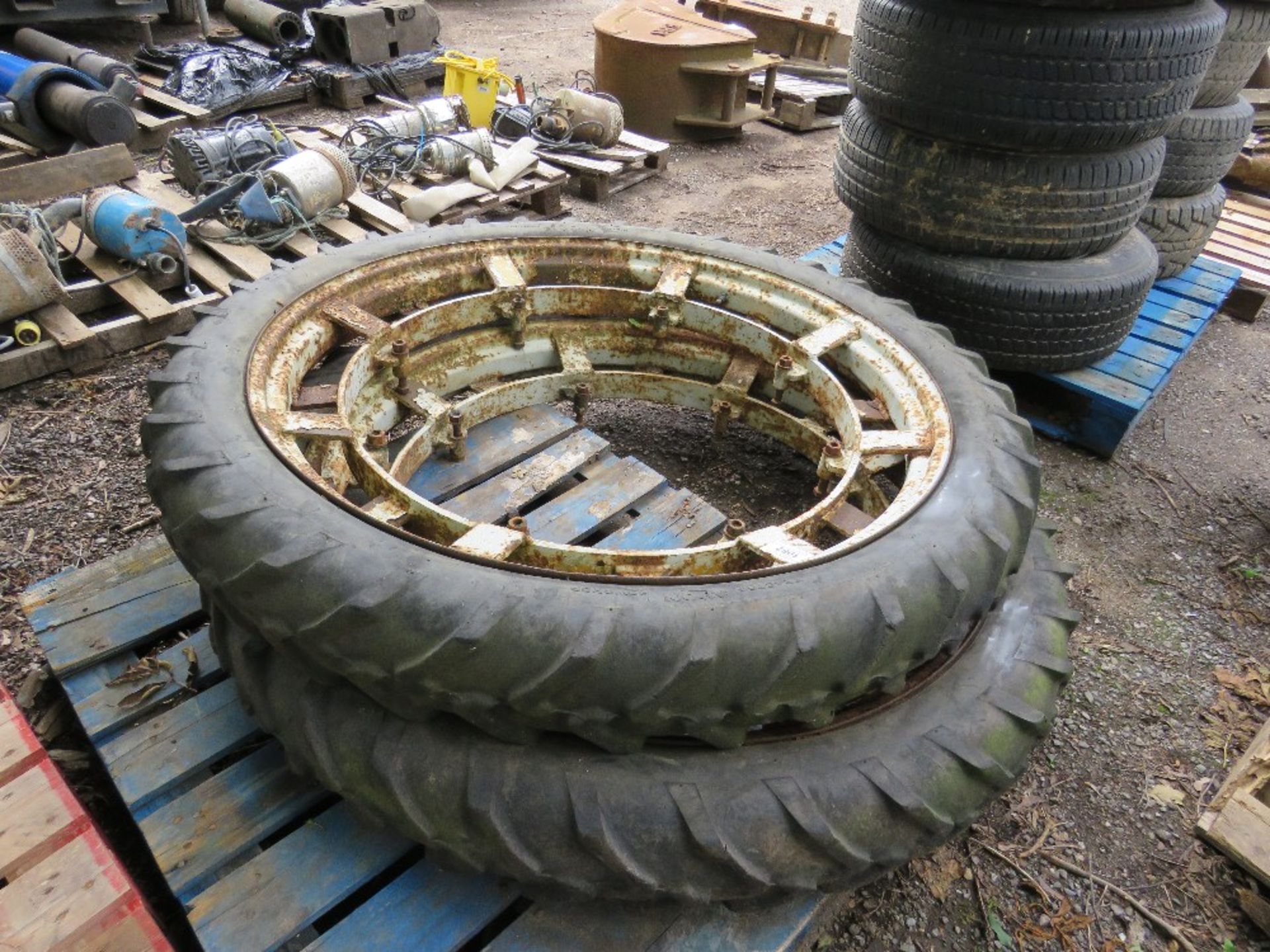 PAIR OF ROWCROP WHEELS EX FORD 7610 TRACTOR - Image 2 of 2