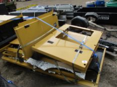 PALLET OF CATERPILLAR GENERATOR CANOPY PARTS