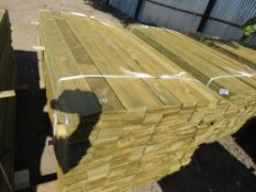 large pack of feather edge cladding timber 1.8m x 10cm.
