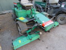 RANSOMES 213 TRIPLE MOWER WITH KUBOTA ENGINE. WHEN TESTED WAS SEEN TO DRIVE AND MOWERS TURNED AND L
