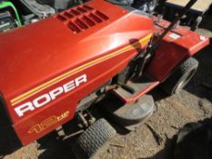 ROPER 12HP RIDE ON MOWER. UNTESTED. CONDITION UNKNOWN.