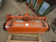 KUBOTA FL1000 3 POINT LINKAGE MOUNTED ROTORVATOR. 1 METRE WIDE APPROX