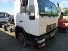 MAN CHASSIS CAB LORRY REG:YR52 NKO. 148,223 REC KMS. ITH V5. WHEN TESTED WAS SEEN TO START, DRIVE, S