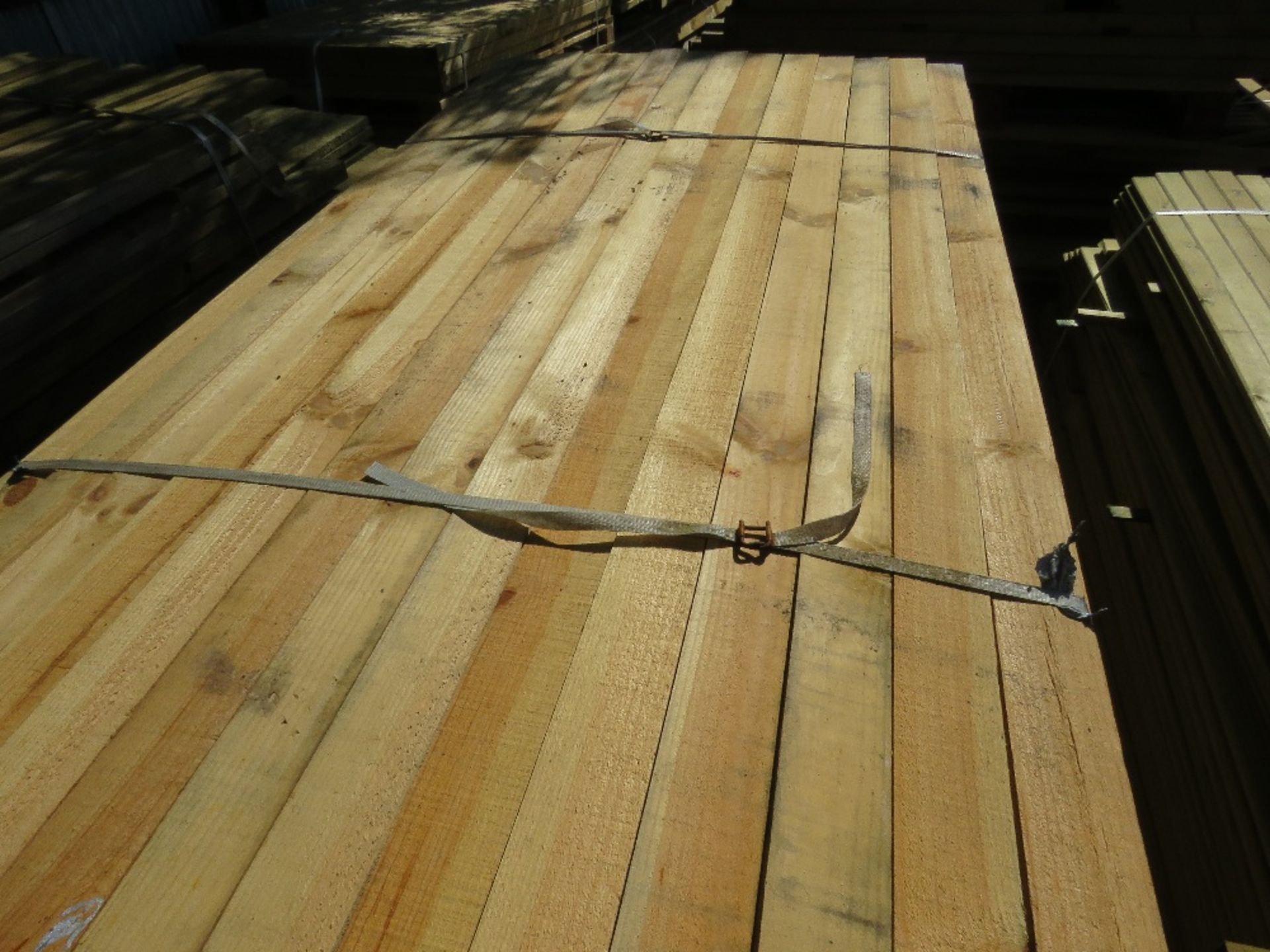 large pack of assorted timber 1.8-2.1m approx. 7.5cm x 2cm approx. - Image 3 of 3