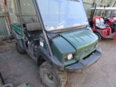 KAWASAKI MULE 4010 DIESEL RTV. 3054 REC HRS. YEAR 2010. WHEN TESTED WAS SEEN TO DRIVE, STEER AND BRA