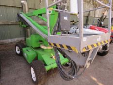 NIFTY LIFT HR12 NDE WHEELED BOOM ACCESS UNIT YEAR 2005, DUAL FUEL. Unit is Bi Fuel Kubota Diesel / E