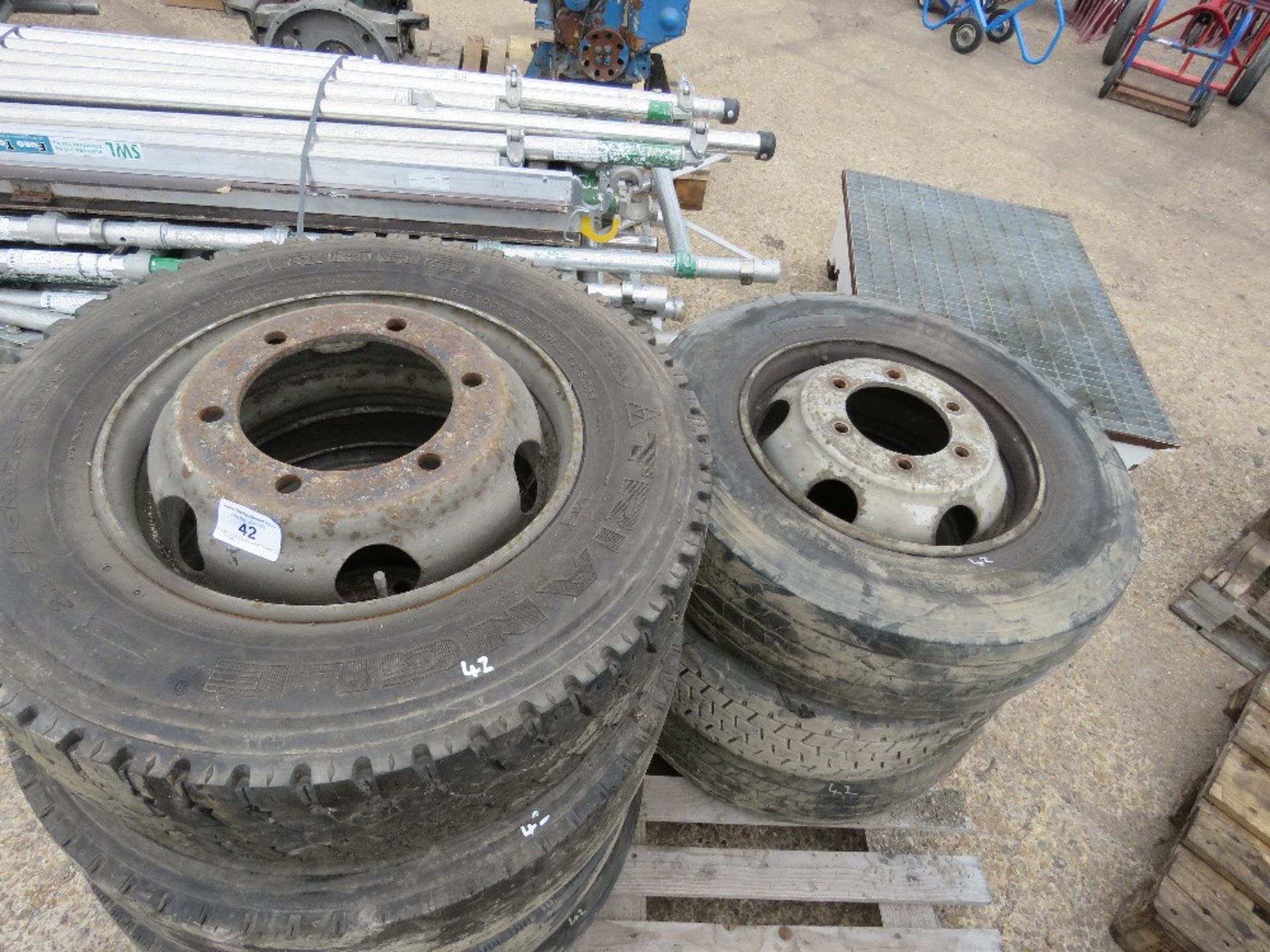 7 X CARGO/DAF LORRY WHEELS. 215/75R17.5 SIZE - Image 2 of 2