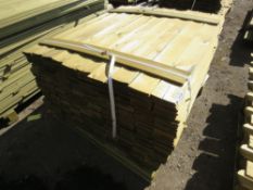 LARGE PACK OF TIMBER FENCING SLATS. 114CM X 10CM APPROX.