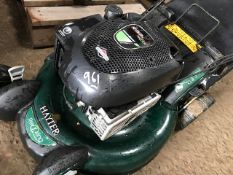 HAYTER RECYCLING MOWER. ELECTRIC START (NOT TRIED) WHEN TESTED WITH PULL START WAS SEEN TO START, RU