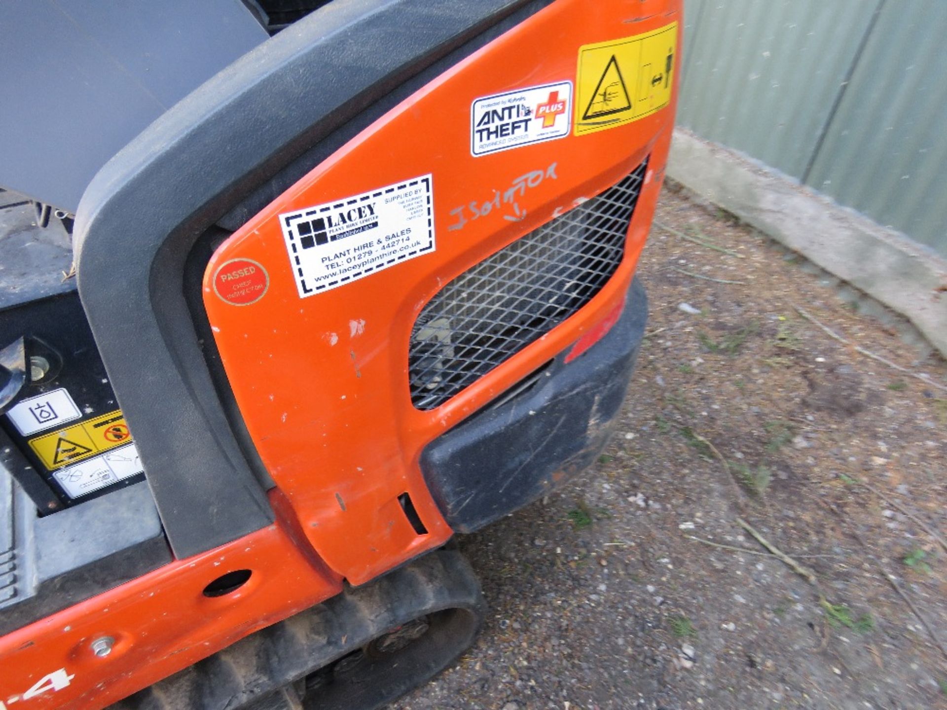 KUBOTA KX015-4 MINI EXCAVATOR YEAR 2018. WITH 5 BUCKETS. 429REC HOURS. PN:1862.SN;62631. - Image 7 of 10