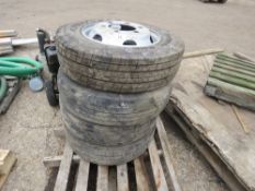 4 X CARGO/DAF 10 TONNE LORRY WHEELS 205/75R17.5