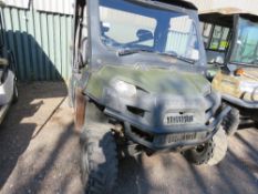 POLARIS RANGER 900 RTV WITH FULL CAB. REG:EU11HWS. 4038 REC HRS. WHEN TESTED WAS SEEN TO START, DRI