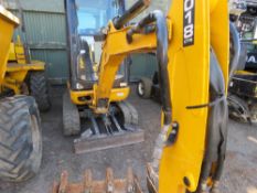 JCB 8018CTS MINI DIGGER YEAR 2014. EXPANDING TRACKS. 2307 REC HRS. 3 BUCKETS/ SN:JCB08018C02333213.