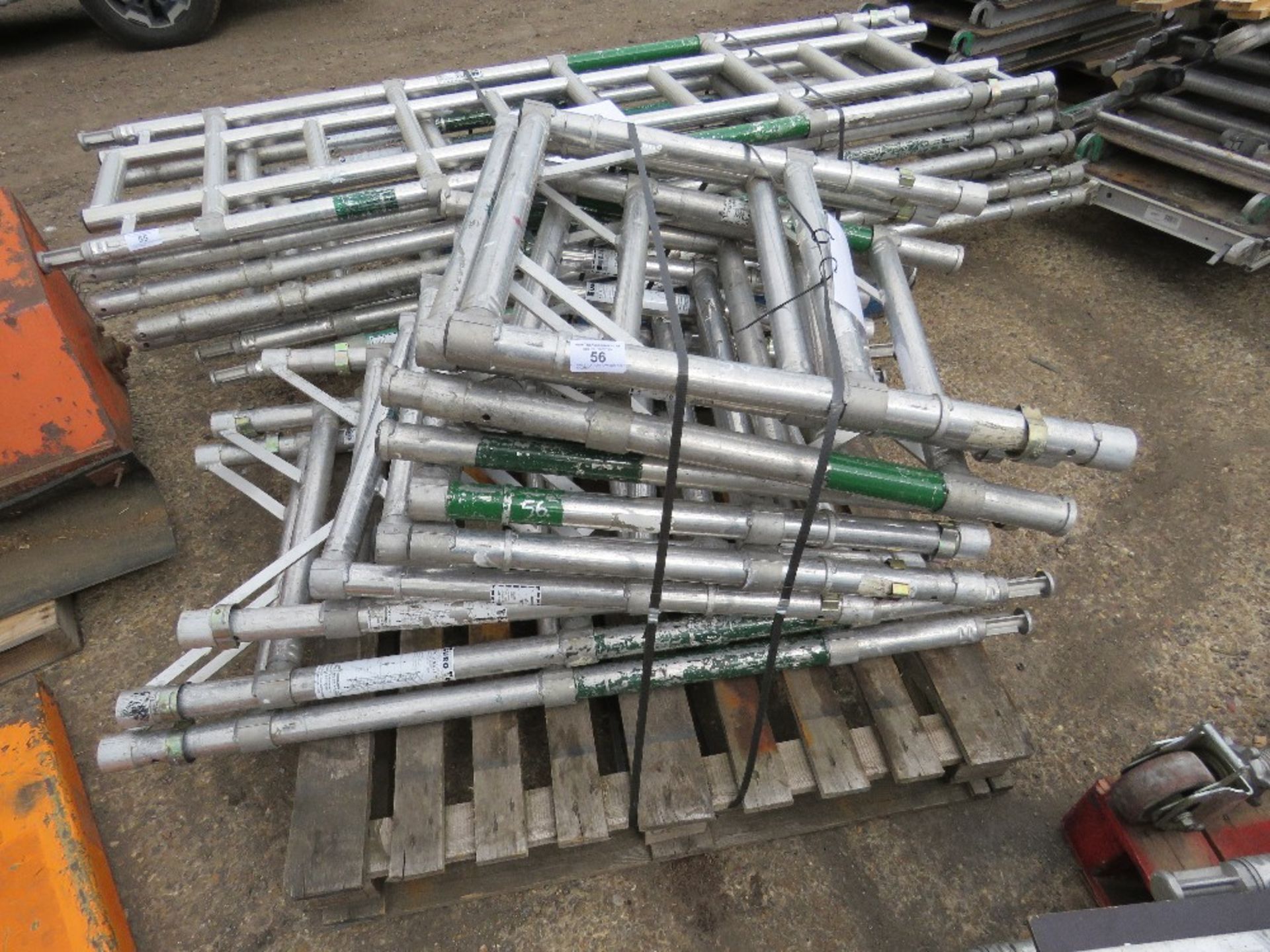 PALLET OF NARROW SCAFFOLD TOWER FRAMES. DIRECT FROM LOCAL COMPANY DUE TO DEPOT CLOSURE