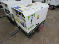 HARRINGTON HRD060 6KVA DIESEL GENERATOR. YEAR 2019, WHEN TESTED TURNED OVER BUT NOT STARTING. PN:J60