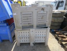 3 X PLASTIC PALLET STILLAGES