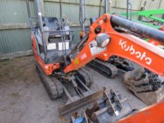 KUBOTA KX015-4 MINI EXCAVATOR YEAR 2014. WITH 5 BUCKETS. 1174 REC HOURS. PN:1806.SN;58091.