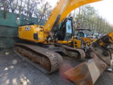 JCB JS220 22 TONNE EXCAVATOR WITH SET OF 3 GOOD BUCKETS, YEAR 2015. DIRECT EX LOCAL COMPANY