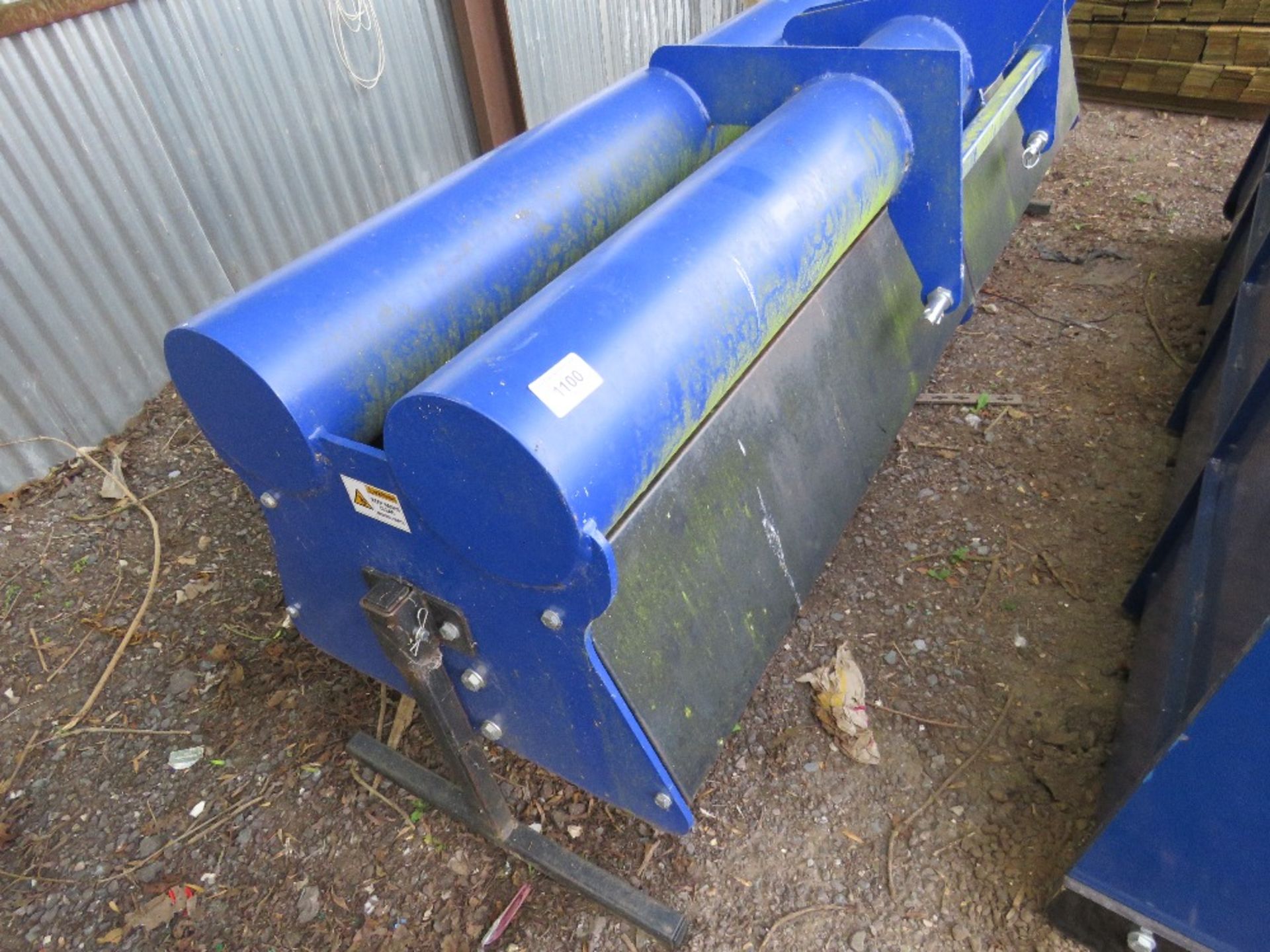 SPITFIRE HEAVY DUTY SLITTER WITH WATER BALASTED FRAME. LITTLE USED, APPROX 8 FT.