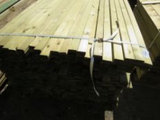 PACK OF VENETIAN TIMBER CLADDING SLATS. 1.83M LONG X 5CM X 1.5CM APPROX.