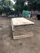 APPROXIMATELY 40 X PRE USED PLYWOOD SHEETS.