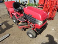 WESTWOOD S1300 RIDE ON MOWER WITH COLLECTOR. HYDROSTATIC DRIVE. WHEN TESTED WAS SEEN TO DRIVE AND MO