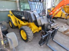 JCB LOADALL 520-40 COMPACT SIZED TELEHANDLER. YEAR 2007. WITH BUCKET AND FORKS. 1625 RECORDED HOURS.