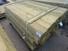 PACK OF FEATHER EDGE CLADDING TIMBER. 1.8 METRES LENGTH X 10CM WIDE.