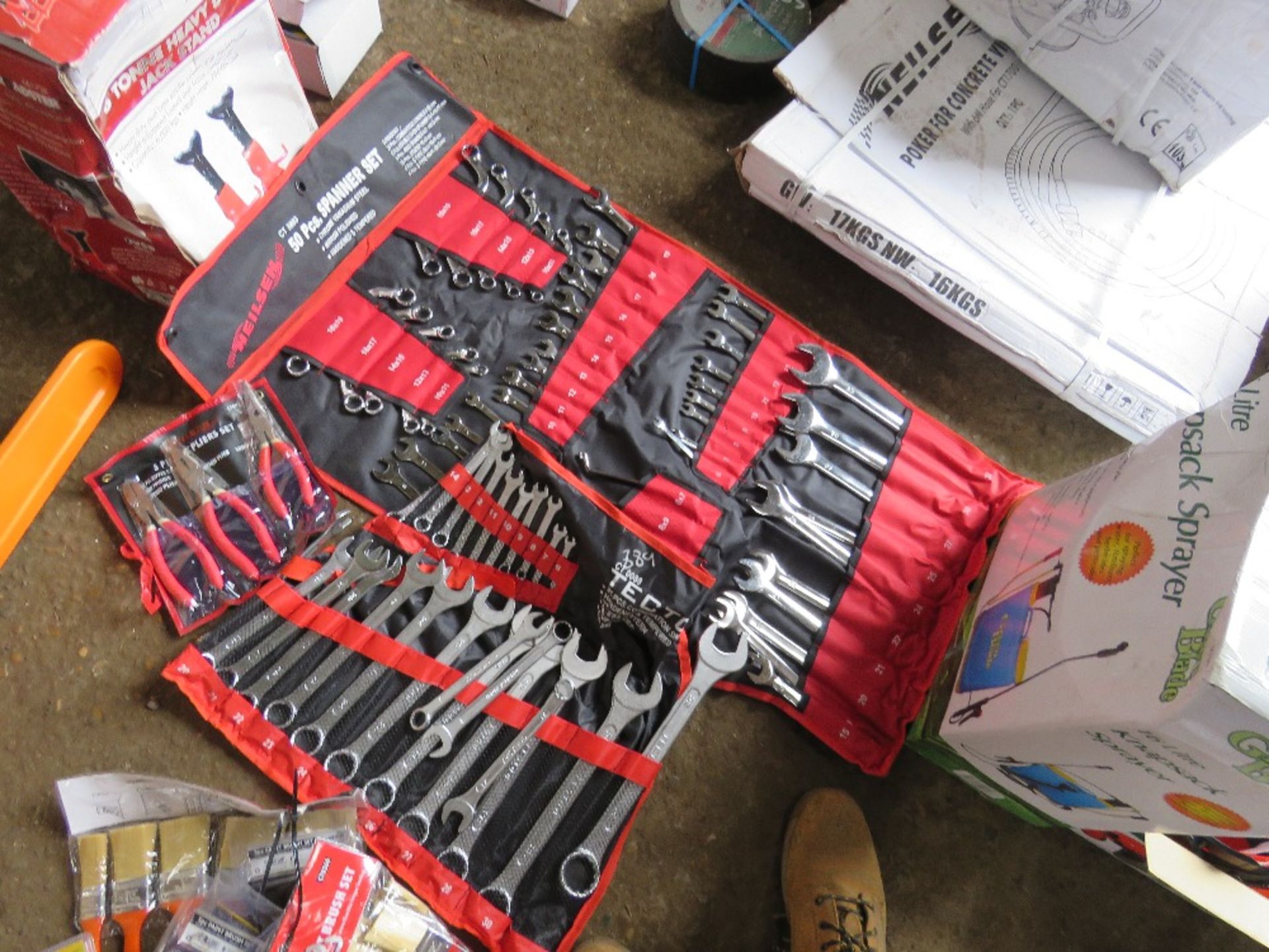 2 X SETS OF SPANNERS PLUS 3 X PLIERS. - Image 2 of 3