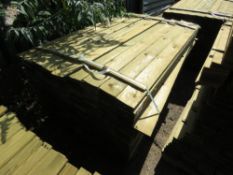 1 X BUNDLE OF FEATHER EDGE TIMBER CLADDING. 1.5M X 10CM SIZE