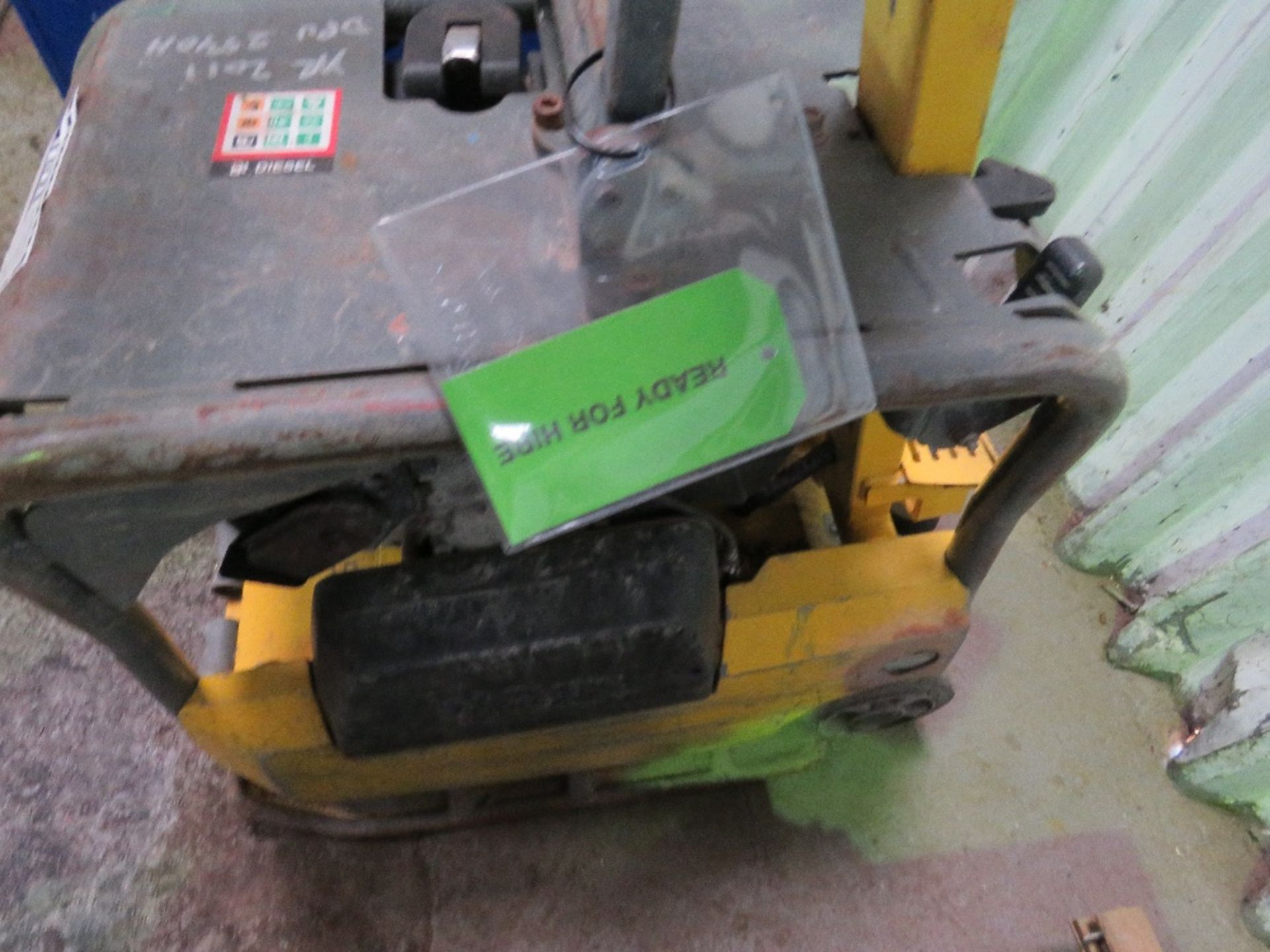 WACKER NEUSON DPU2540H COMPACTION PLATE. YEAR 2011. WHEN TESTED WAS SEEN TO RUN AND VIBRATE. DIRECT - Image 2 of 3