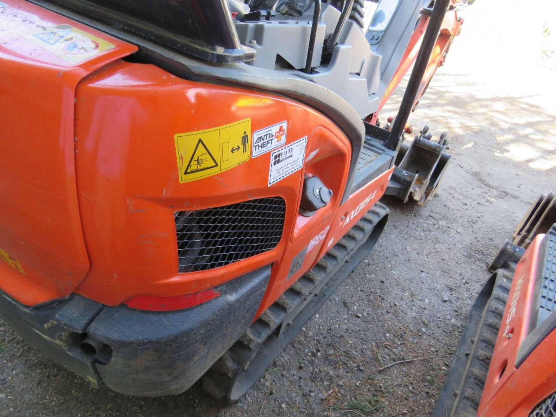 KUBOTA KX015-4 MINI EXCAVATOR YEAR 2018. WITH 5 BUCKETS. 429REC HOURS. PN:1862.SN;62631. - Image 9 of 10