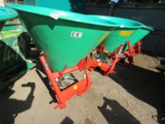 AGROMEX 500 LITRE TRACTOR MOUNTED FERTILISER SPREADER WITH PTO. 500 LITRE SIZE. UNUSED.