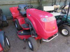 COUNTAX D50-LN DIESEL RIDE ON MOWER. WITH POWER TIP COLLECTOR. WHNE TESTED WAS SEEN TO RUN, DRIVE,