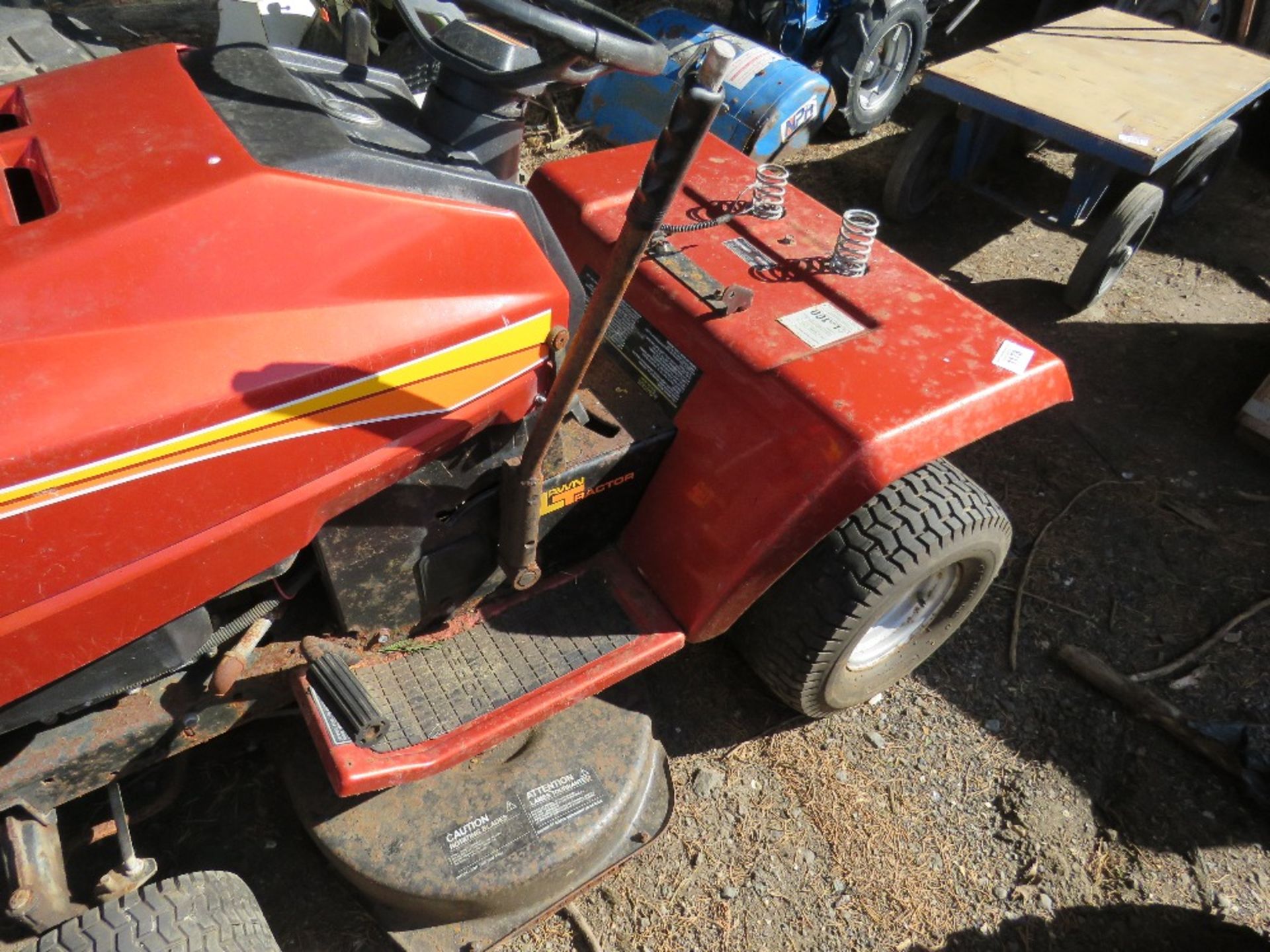 ROPER 12HP RIDE ON MOWER. UNTESTED. CONDITION UNKNOWN. - Image 2 of 3