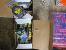 2 X BOXES OF ASSORTED TAPE MEASURES.