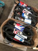 BID INCREMENT NOW £10. 2 x boxes of assorted fan and drive belts.