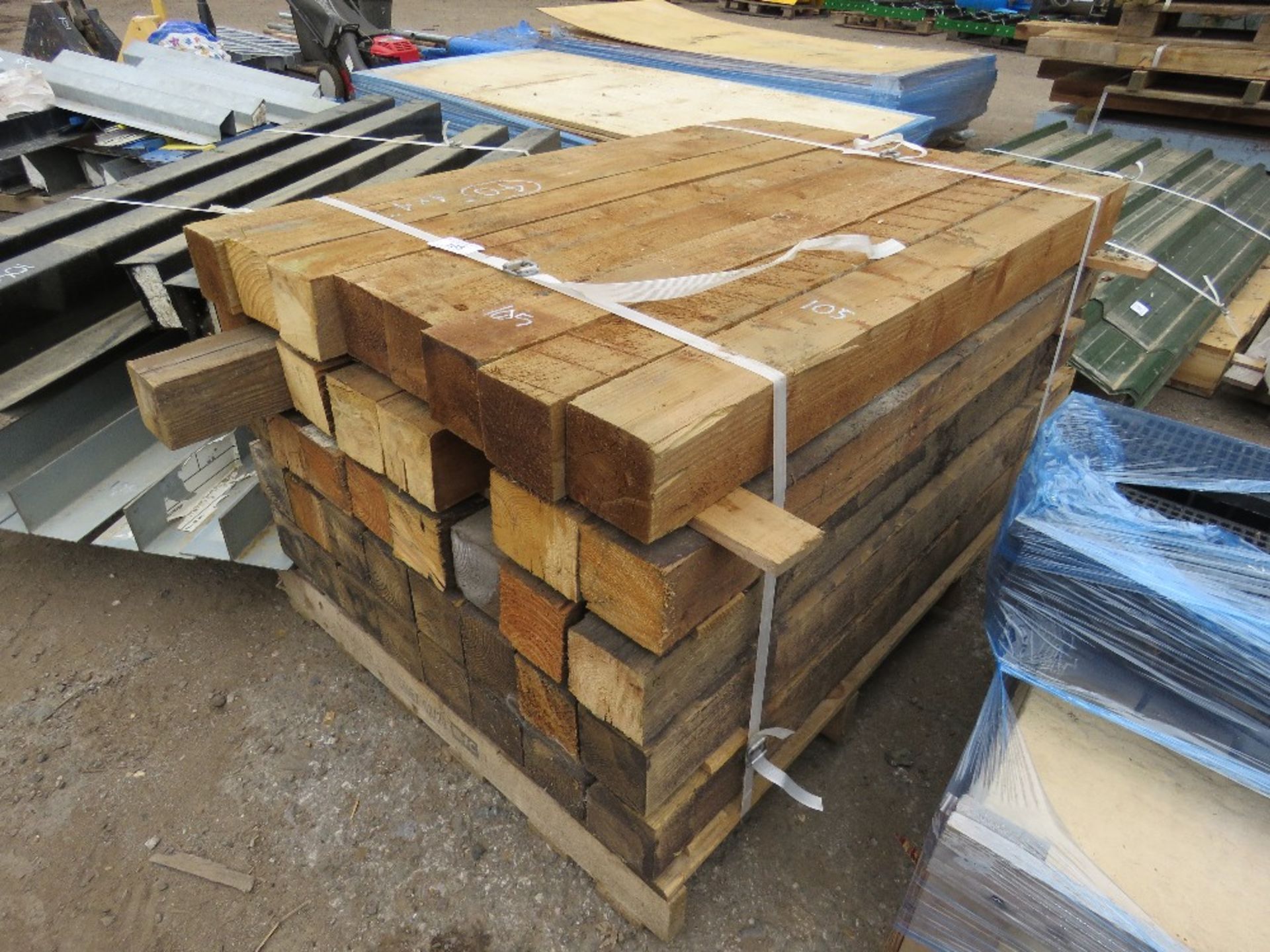 PALLET OF 40NO 4"X4" 4FT POSTS APPROX.