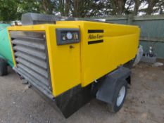 ATLAS COPCO XAS136 COMPRESSOR SHOWING 2871 RECORDED HOURS, YEAR 2004. WHEN TESTED WAS SEEN TO RUN AN