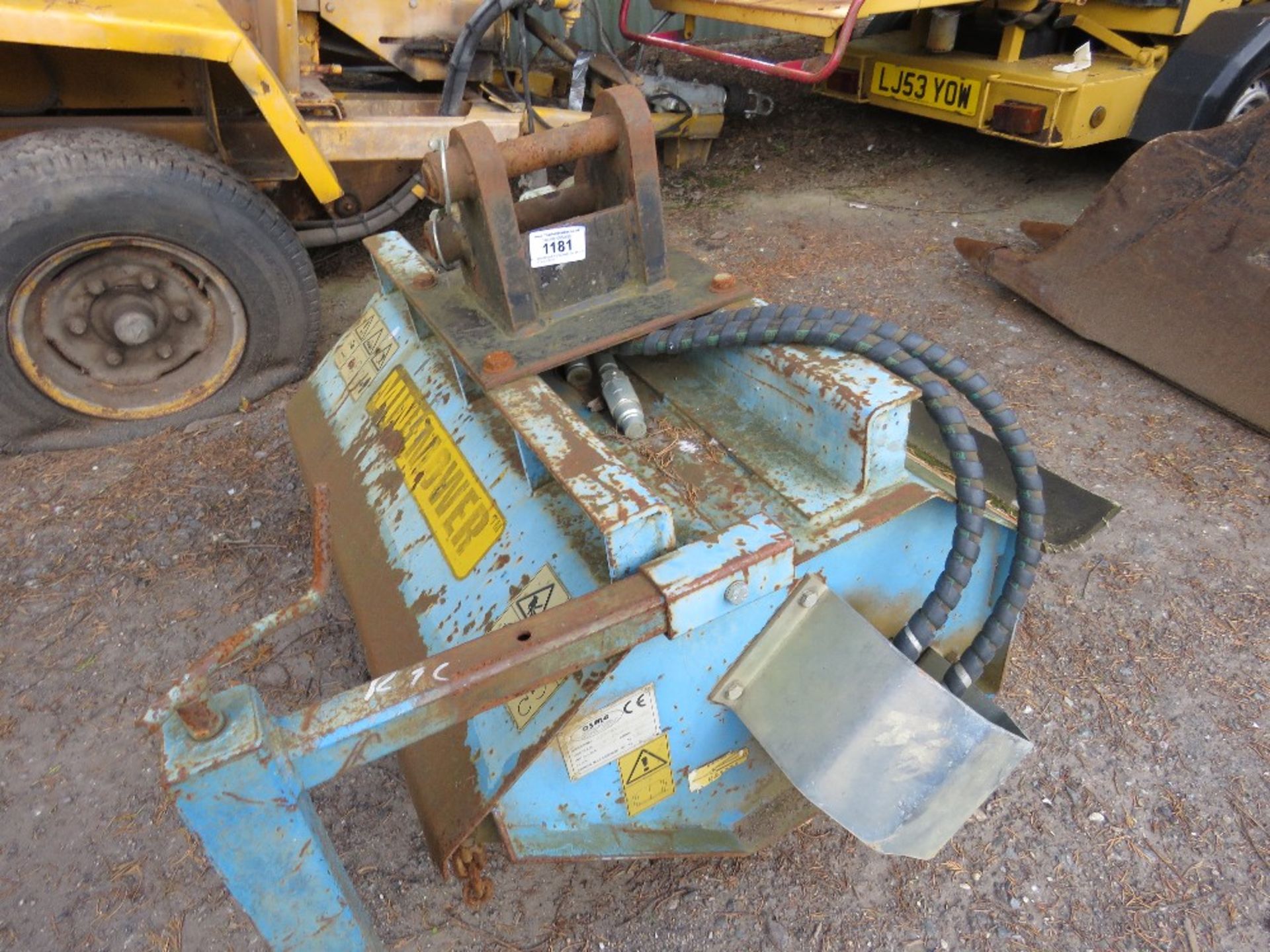 MINIMOWER EXCAVATOR MOUNTED FLAIL HEAD.