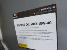 200 LITRE UNOPENED DRUM OF HDX5W-40 ENGINE OIL.