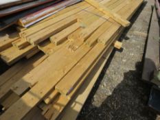 2 LARGE BUNDLES OF 4 X 2 INCH PRE USED DE-NAILED TIMBER. 3.6- 5.2M APPROX