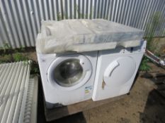 WASHING MACHINE, TUMBLE DRYER AND SHOWER TRAY.