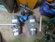 2 X WATER VALVES PLUS CLARKE SUBMERSABLE PUMP.